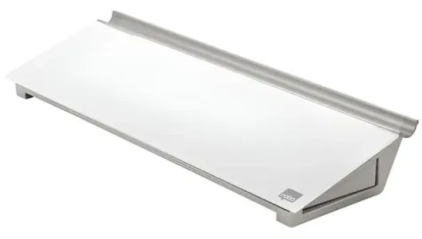 NOBO Sklenená podložka na poznámky biela / Podložka na poznámky / 460x150x60 mm (1905174)