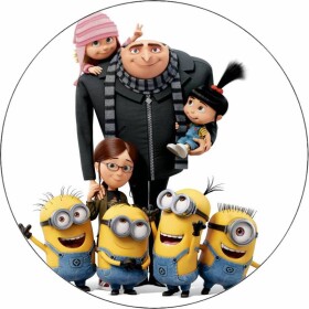 Jedlý papier Ja, padouch Gru a dievčatá 19,5 cm - Pictu Hap - Pictu Hap
