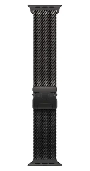 Apple Watch Titanium Milanese Loop 49 mm čierna veľ. S / Remienok milánsky ťah / 130-160 mm (MGHR4ZM/A)