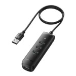 Ugreen CM416 4in1 USB Hub na 4X USB 1m čierna (80657)