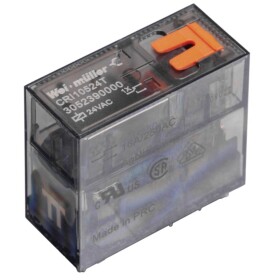 Weidmüller CRI20524T Miniatúrne priemyselné relé, 24 V/AC, 8 A, 2 prepínacie, 10 ks; 3052540000