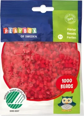 PLAYBOX Zažehľovacie korálky červené