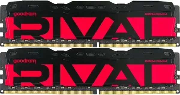 Goodram RIVAL Radiant Red / Operačná pamäť / 16 GB (2x8 GB) / DDR4 / 3200 MHz / CL16 / DIMM (GGRRD4-32L16SA/16GDC)