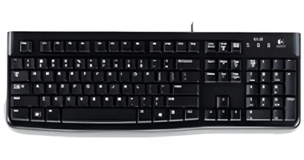 Logitech K120 čierna / Klávesnica / USB / CH (920-002504)