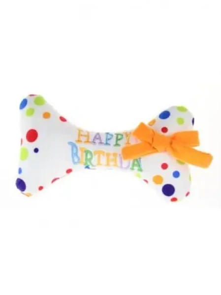 AnimALL Hračka Dog Kosť Happy Birthday bavlna 17 cm (114709)