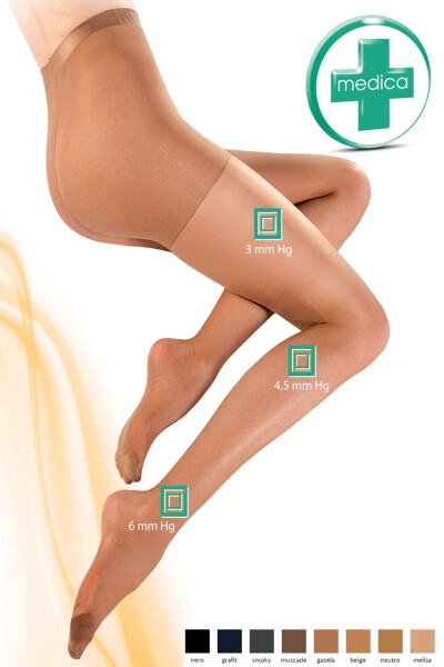 Dámske pančuchy Relax medica 20 den beige - GABRIELLA Béžová 4