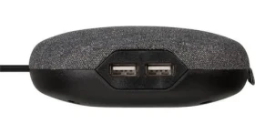 Brennenstuhl estilo antracitová/čierna / Nabíjacia stanica s textilným povrchom / 2x USB-A / 1x zásuvka 230V / 3 m (1150020010)