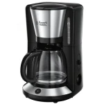 Russell Hobbs Adventure 24010-56 / kávovar na prekvapkávanú kávu / 1100 W / 1.25L kanvica / odmerka / nerez / čierna (24010-56)