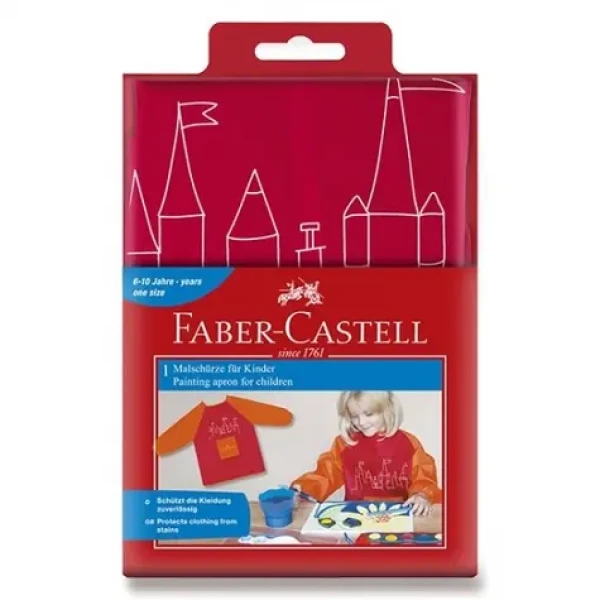 Faber-Castell Zásterka na maľovanie červená (201204)