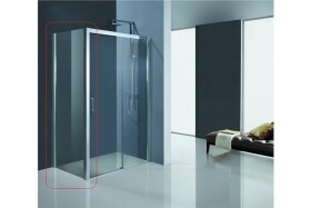 HOPA - Pevná stena ESTRELA - FARBA rámu - Chróm / Leštený hliník (ALU), Pevná stena - 80, Smer zatvárania - Univerzálny Ľavé / Pravé, Výplň - Číre bezpečnostné sklo - 6 mm BCESTR80PSCC