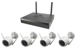 Ezviz H3C 2K+ Kit / Kamerový systém / 4X IP kamera Bullet / Wi-Fi / 4Mpix / 1x NVR CS-X5S-R100-8W (CS-H3c-R100-1J4WKFL+CS-X5S-R10)