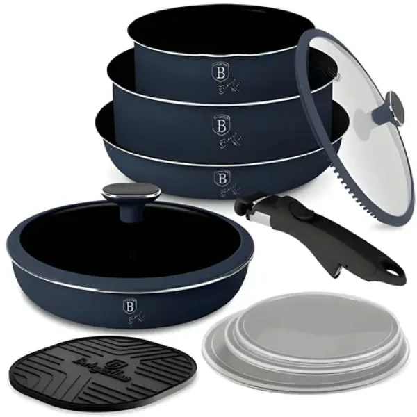 BERLINGERHAUS Deep Sea Collection / Sada riadu / titánový povrch / 10 ks (BH-8416)