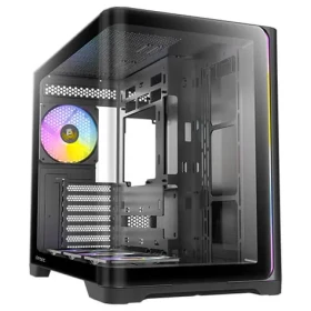 Antec C5 Curve ARGB čierna / ATX / 2x USB-A 3.0 / 1x USB-C 3.2 Gen 2 / 4X 120mm ARGB / bez zdroja / priehľadná bočnica (0-761345-10225-4)
