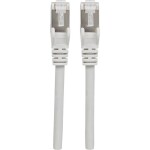 Intellinet 741095 RJ45 sieťové káble, prepojovacie káble CAT 6A S/FTP 15.00 m sivá fóliové tienenie, tienenie pletivom, tienený, bez halogénov 1 ks; 741095