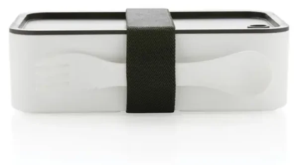 XD Design Olovrantový box s príborom biely / Olovrantový box / 1,2 l / Bez BPA (P269.053)
