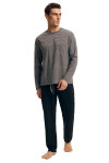 Pánske pyžamo 43455 Nová šedá - HENDERSON šedá L
