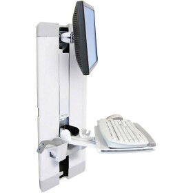 Ergotron StyleView Vertical Lift 1-násobný držiak na stenu pre monitor 25,4 cm (10) - 61,0 cm (24) výškovo nastaviteľný, odkladacie miesto na klávesnici,; 60-609-216 - ERGOTRON StyleView 60-609-216