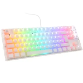 Ducky One 3 Aura TKL Cherry MX-Red biela / herná klávesnica / podsvietená / mechanická / drôtová USB-C / DE (DKON2187ST-RDEPDAWWWWC1)