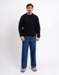 Edwin Dun Textured Sweater Black garment washed M