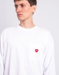 Carhartt WIP L/S Pocket Heart T-Shirt White/Red XS