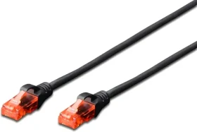 Digitus 3 m čierna / Patch kábel / Cat6 / U/UTP / RJ-45 (DK-1612-030/BL)