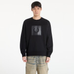 Mikina FRED PERRY Box Graphic Sweatshirt Black/ Anchorgrey L