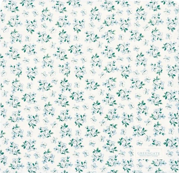 GREEN GATE Bavlnený obrus Alaia White 150 × 150 cm