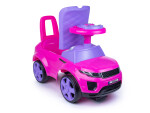Mamido Mamido Detské odrážadlo auto Range Rover štýl ružové Gumené kolesá
