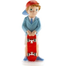 Figúrka na tortu – skateboardista, 16 cm - Dekora - Dekora