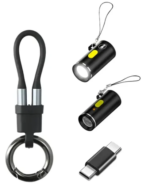 4smarts Explorer 4v1 čierna / Sada USB-C príslušenstvo / kábel 60W / adaptér 100W 10Gbps / zapaľovač / svietidlo (541488)