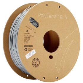 Polymaker 70824 PolyTerra PLA vlákno pre 3D tlačiarne PLA plast Nižší obsah plastov 1.75 mm 1000 g sivá (matná) 1 ks; 70824