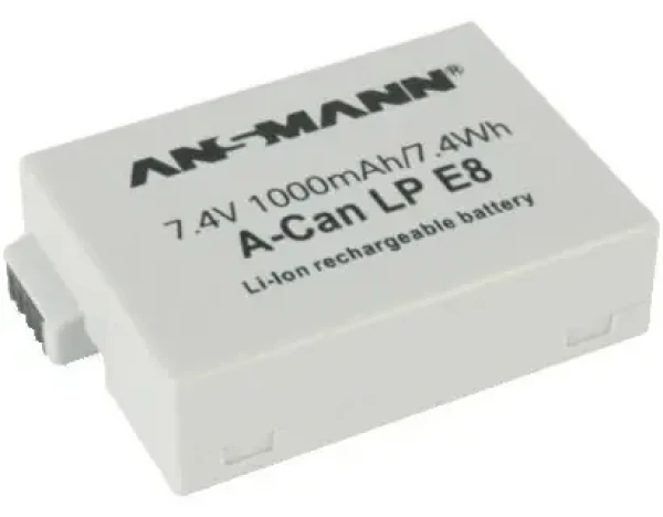 Ansmann A-Can LP-E8 / Náhradný akumulátor / Canon LP-E8 / Li- ION / 7,4 V / 1000 mAh (5044853)