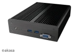 Akasa A-NUC41-M1B Newton D3 / Skriňa mini-ITX / pasívne chladenie / Intel NUC 7. gen / 2.5" HDD/SSD / sériový Port (A-NUC41-M1B)