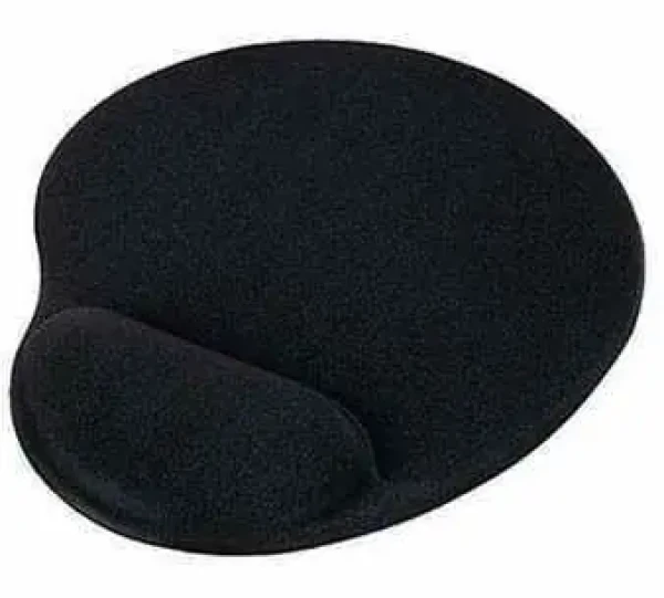 PremiumCord Podložka pod myš gélová čierna / Podložka pod myš / Ergonomická / Gélová opierka zápästia (pmg-black)