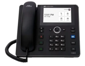 AudioCodes C455HD Teams čierna / IP telefón / 5" dotykový displej / Android / PoE / 2x RJ-45 (TEAMS-C455HD)