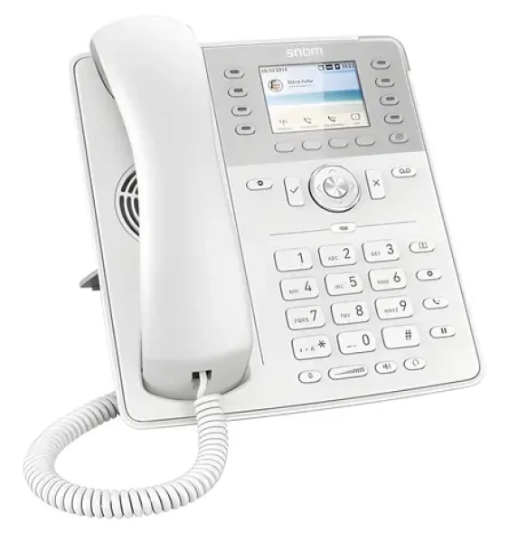 Snom D735 biela / Drôtový IP telefón / 2,7" displej / 12x SIP / PoE / USB (4396)