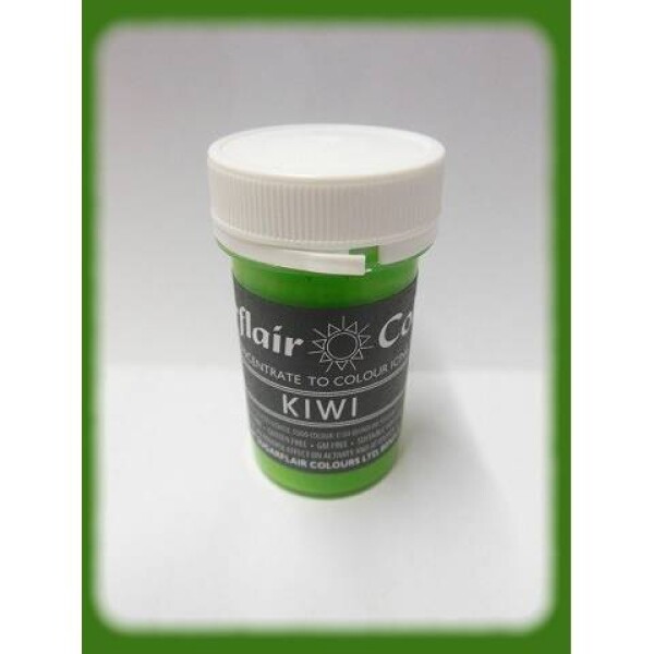 Gélová farba kiwi pastelová 25 g - Sugarflair - Sugarflair