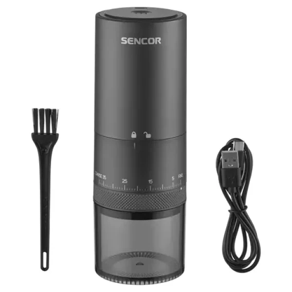 Sencor SCG 4000BK čierna / Keramický mlynček na kávu / zásobník 25g (8590669392421)