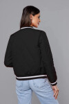 Čierna dámska bunda typu bomber (16M9070-392) odstíny černé XXL (44)