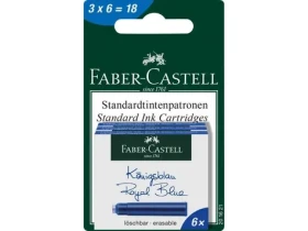 Faber-Castell Náplne do guličkového pera / 3ks škatuliek / modrá (201621)