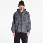 Mikina ROA Aair Floweave Printed Check Long Sleeve Hooded Shirt Anthracite XL
