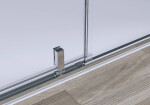 CERANO - Trojstenný sprchovací kút Santini UL/P - 6 mm - chróm, transparentné sklo - 110x100x195 - pivotový CER-8050BD7883