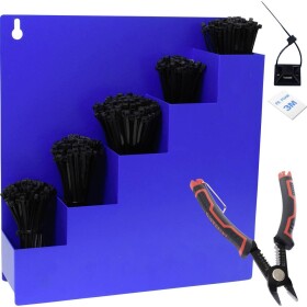 Quadrios 24CA456, 24CA456, sada sťahovacích pásiek, 3.6 mm, 100 mm, 150 mm, 200 mm, 250 mm, 300 mm, čierna, 1022 dielov; 24CA456