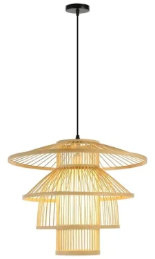 Immax BOHO PINCHOS / Závesné svietidlo / D50 cm / E27 / bambusové drevo (08255L)
