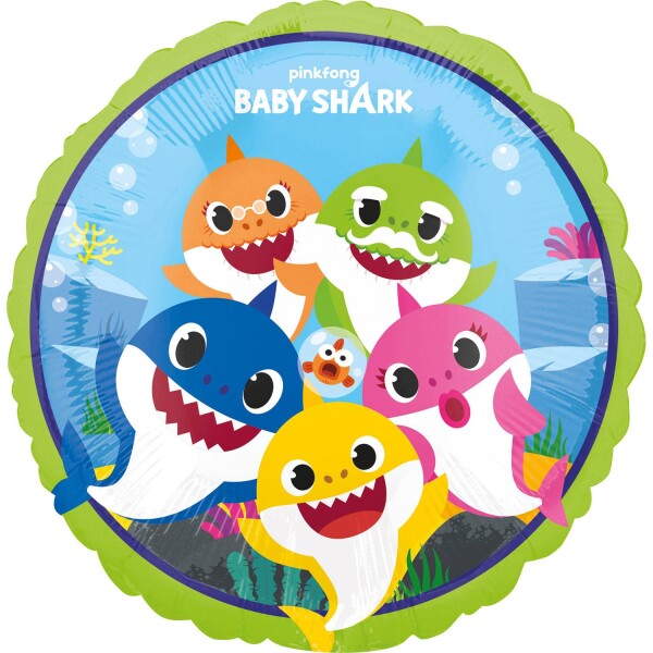 Štandardný fóliový balón Baby Shark 43 cm - Amscan - Amscan