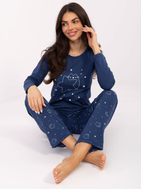 Dámske pyžamo DU PI FP 005.61 modré - FPrice XXL