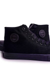 Men's Classic High Sneakers BIG STAR Black