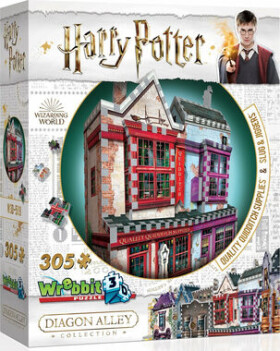 WREBBIT 3D puzzle Harry Potter: Prvotriedne potreby pre metlobal a Slug Jiggers Apothecary