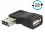 DeLock adaptér EASY-USB 2.0-A samec gt; USB 2.0-A samica pravouhlý ľavý/pravý (65522)