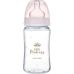 Canpol babies Fľaša so širokým hrdlom Royal Baby 240 ml ružová